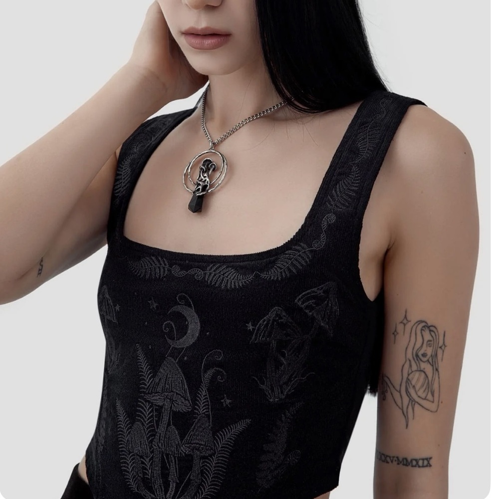 Killstar Black Perseis Corset Top